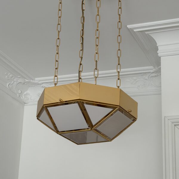 Geometryczna lampa sufitowa, Austria, lata 80