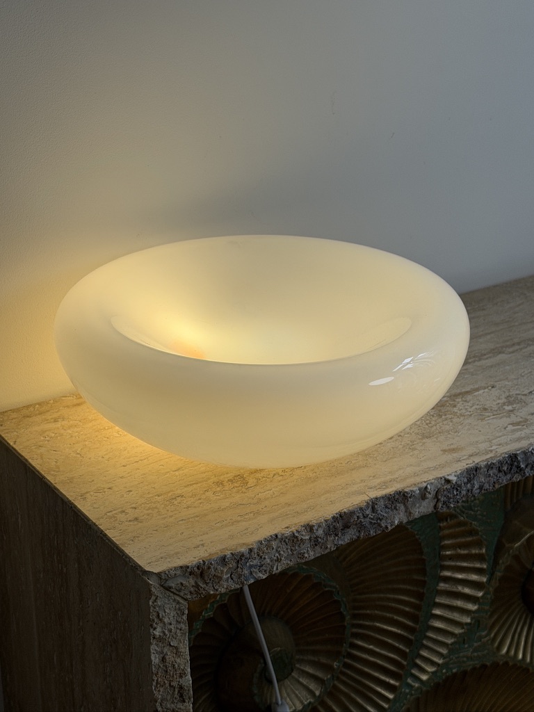 Lampa stołowa o ciekawej biologicznej formie, Włochy, lata 80 - obrazek 4