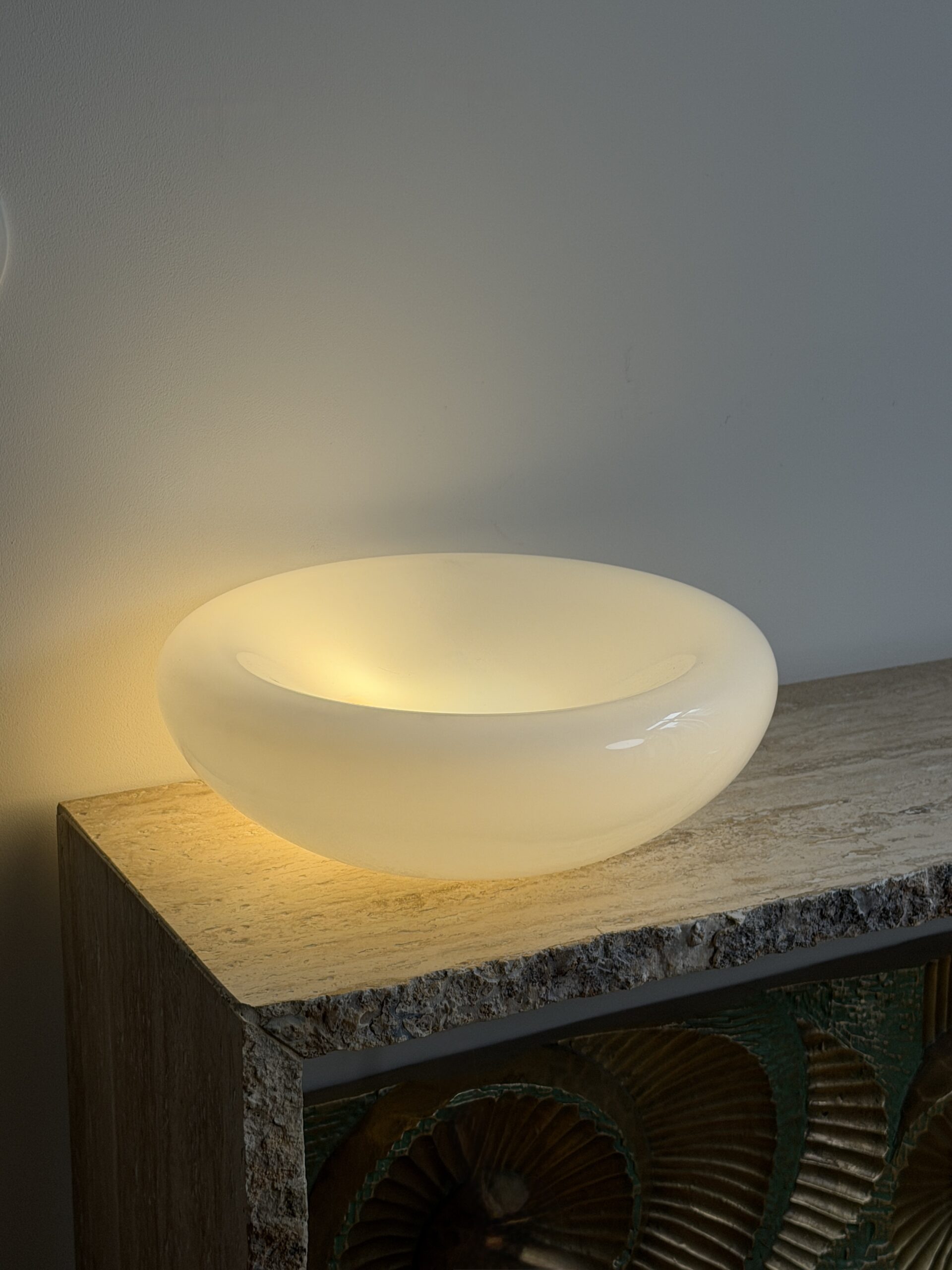 Lampa stołowa o ciekawej biologicznej formie, Włochy, lata 80 - obrazek 2